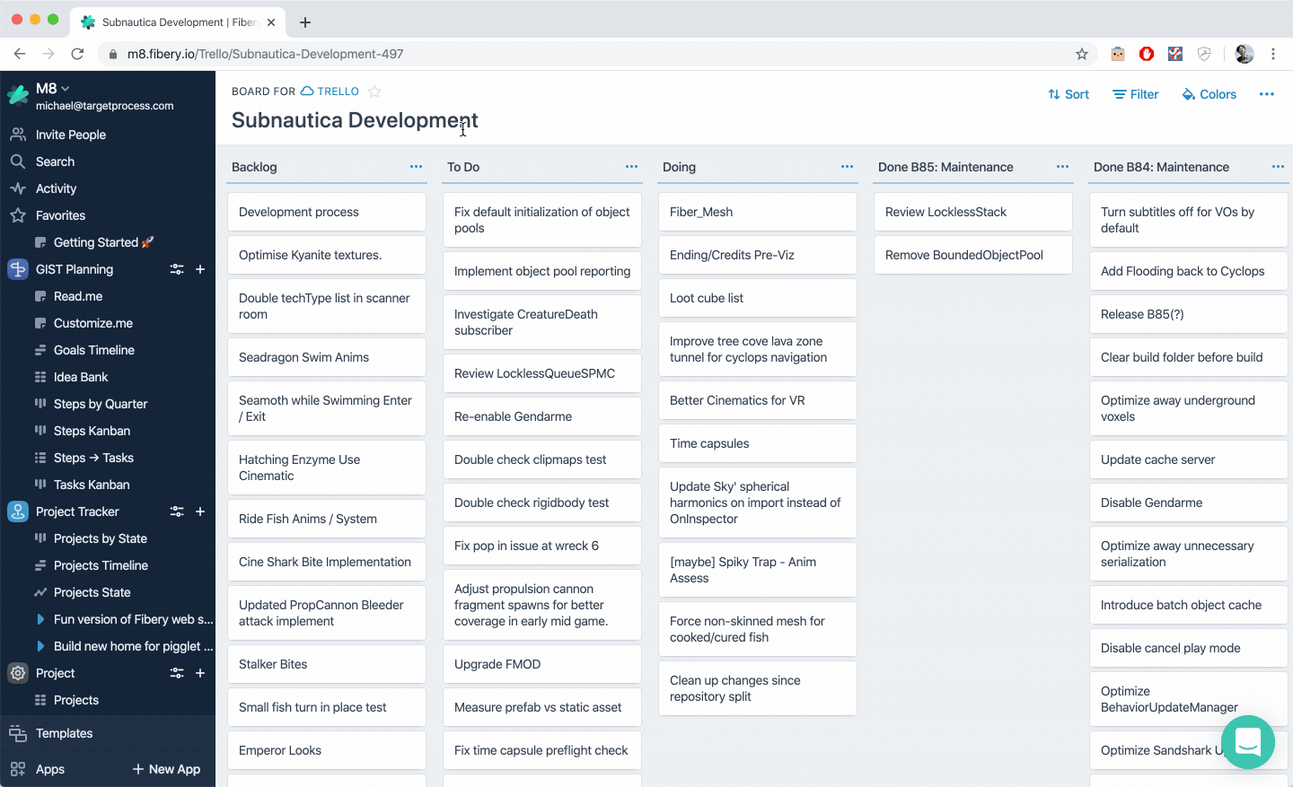 Trello → Fibery migration