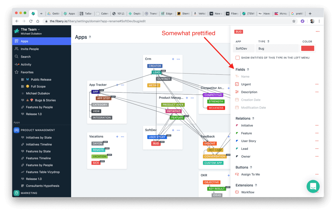 Type editor.