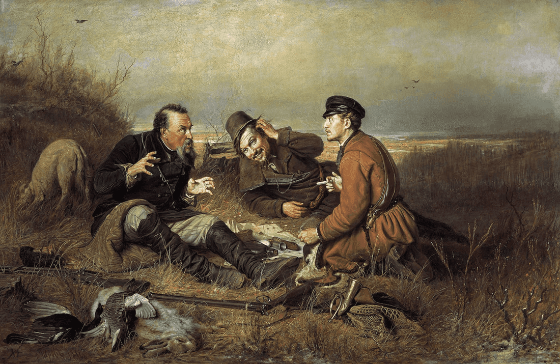 Vasily Perov. Hunters at Rest. 1871