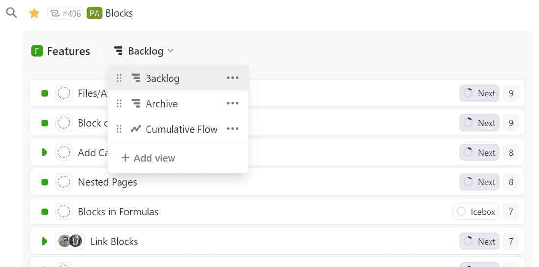 multiple relations view