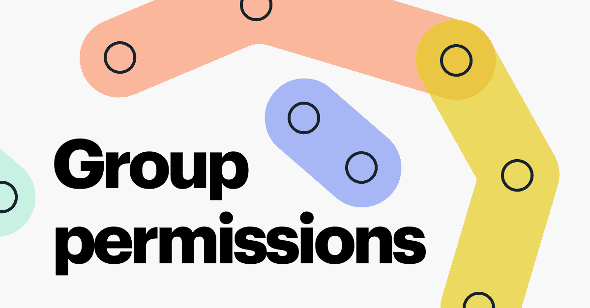 Group permissions that blend into collaboration software