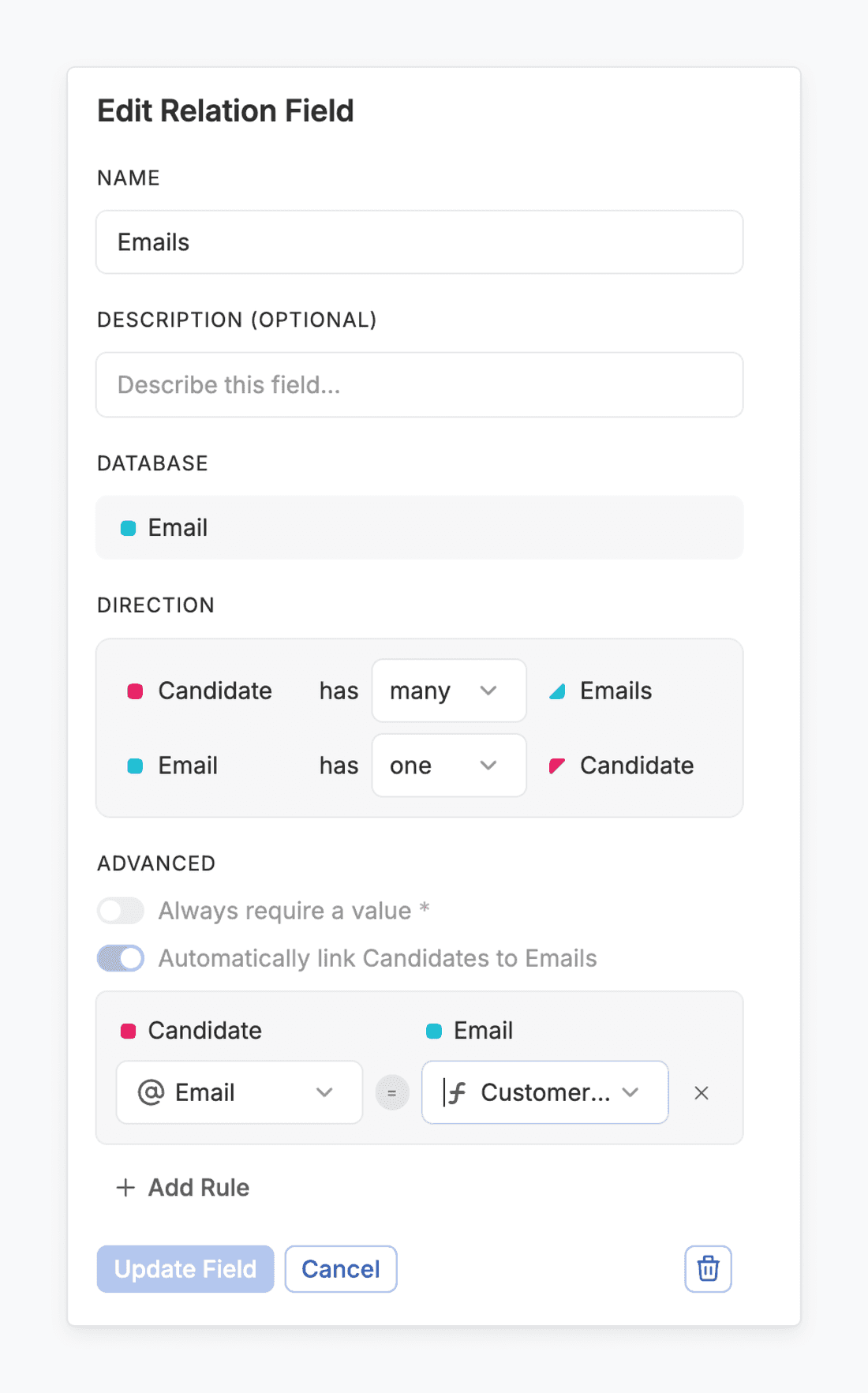 How auto-linking looks like