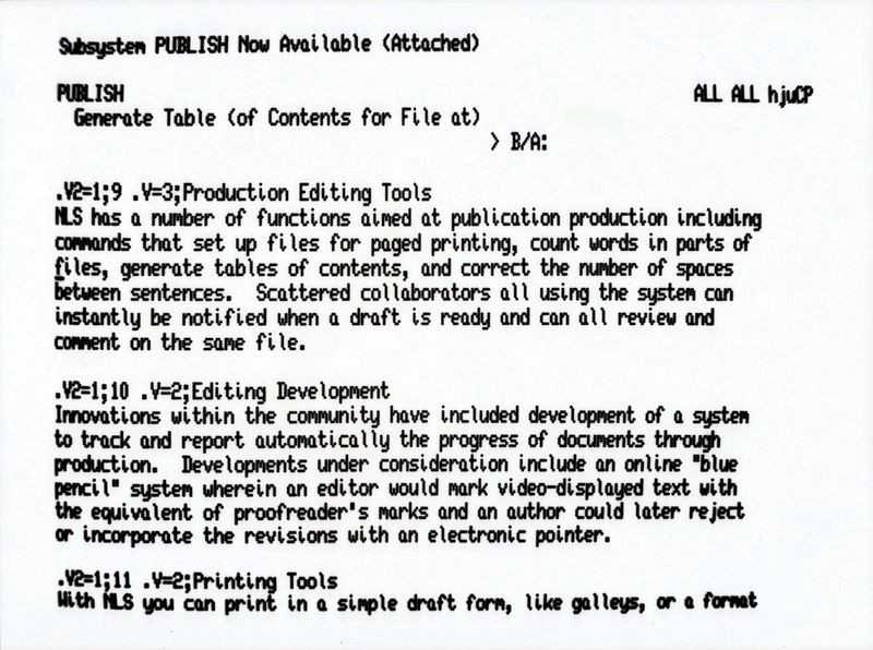 NLS by Doug Engelbart (1968). No GUI, sorry.