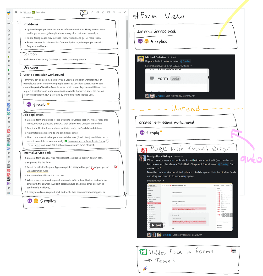 Semantic blocks + chat. Rough sketches from Anton's imagination.