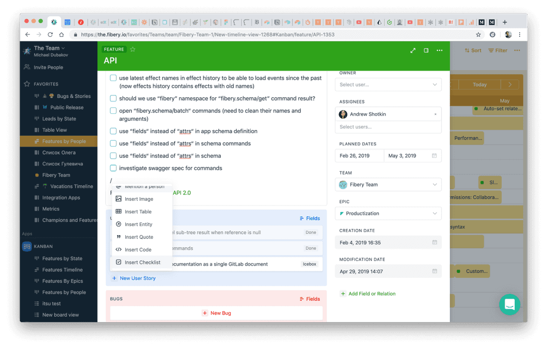 Check List component for Rich Edit field.