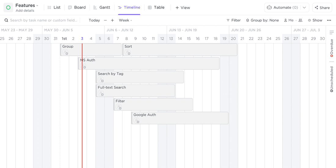 clickup roadmap