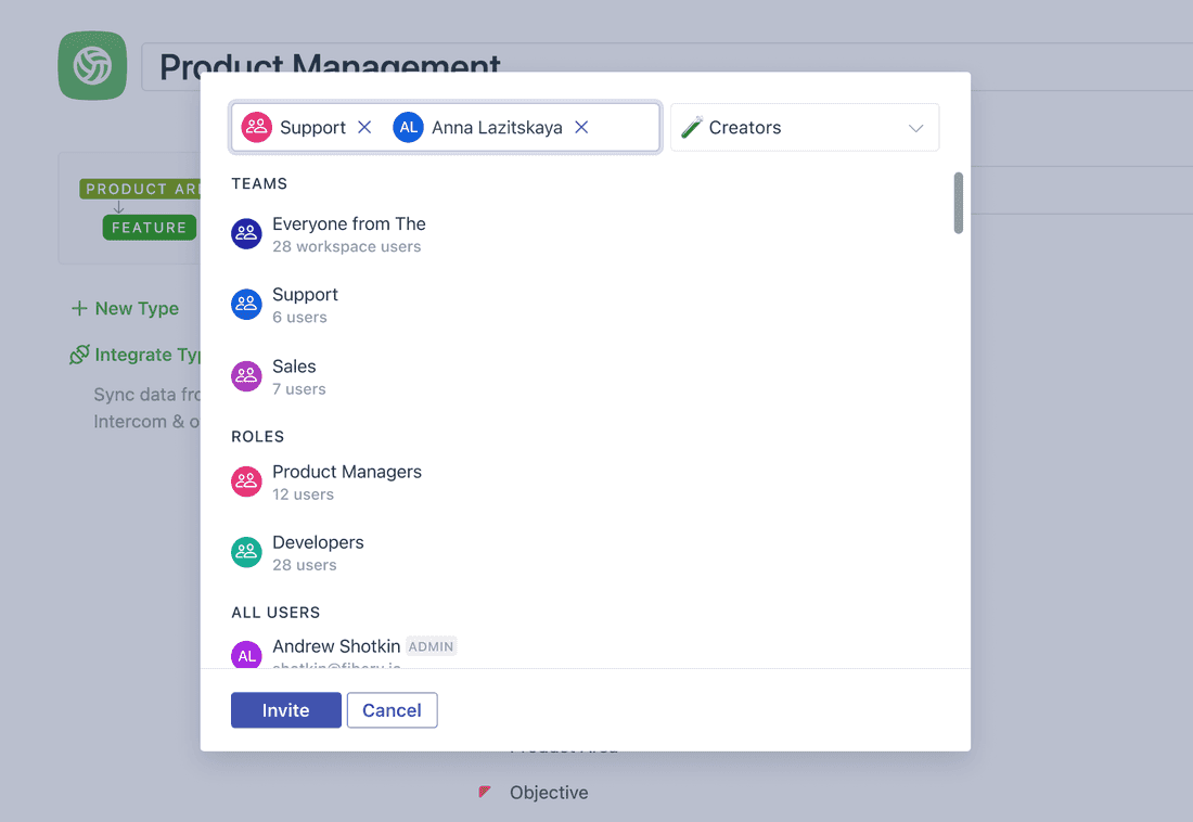 Groups permissions