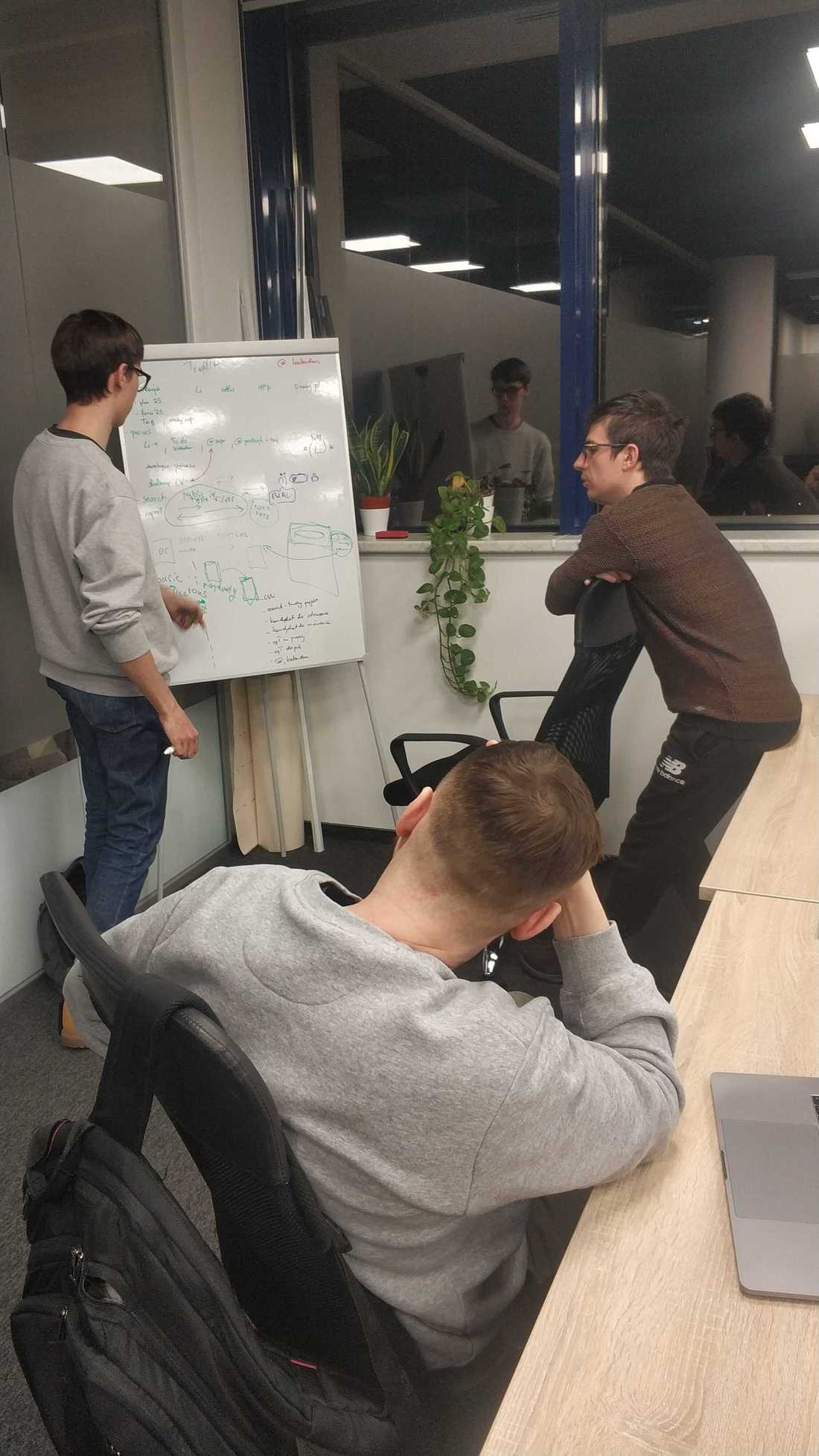 Pasha + Sergey + Whiteboard