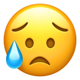 Emoji sad-but-relieved-face