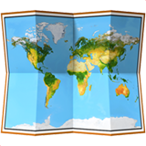 Emoji world-map
